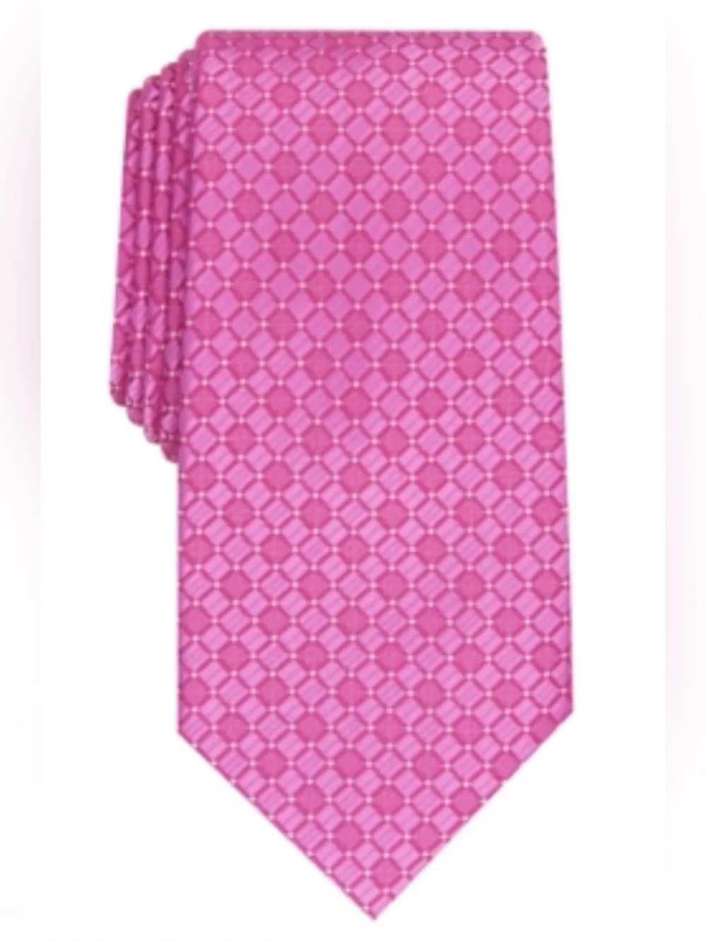 Perry Ellis Men's Kimball Micro-Dot Tie Berry New with Tags- MSRP $55